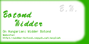 botond widder business card